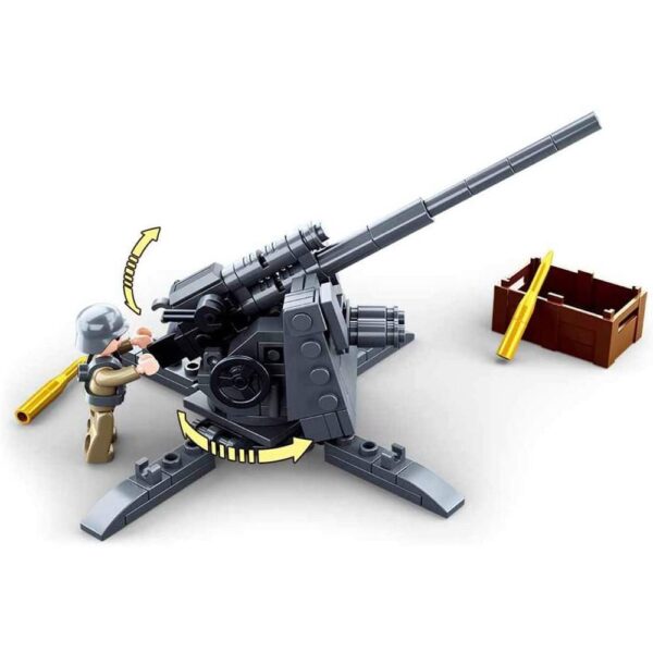 Sluban WW2 88mm Anti-Aircraft Gun Minifigure