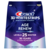 Crest 3D Whitestrips Age Renew Teeth Whitening, 14 strips 7 pouches, Level 25