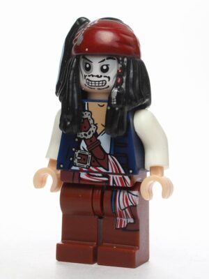 Pirates of the Caribbean Cpt. Jack Sparrow Skeleton Minifigure KSZ515-7