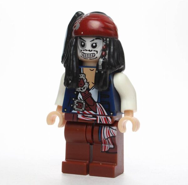 Pirates of the Caribbean Cpt. Jack Sparrow Skeleton Minifigure KSZ515-7