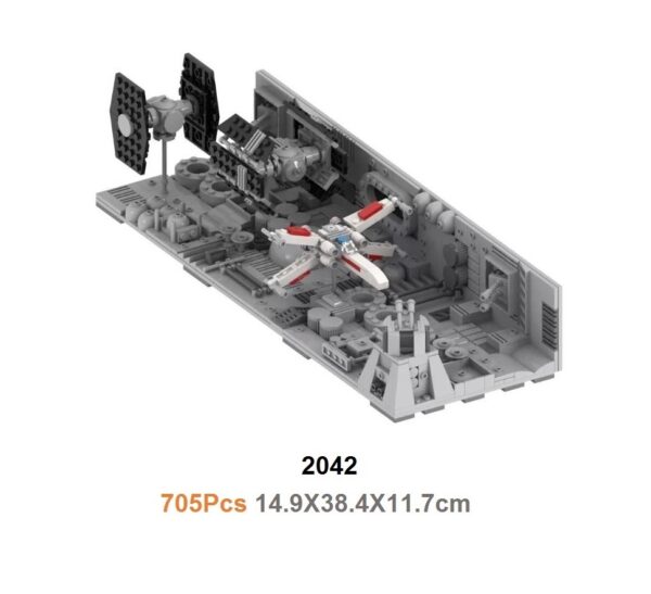 Star Wars Death Star Trench Run Chase Minifigure Set 705 pieces MOC2042