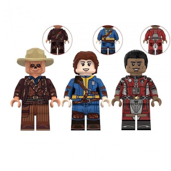 Fallout x3 pcs Set Minifigures W1322