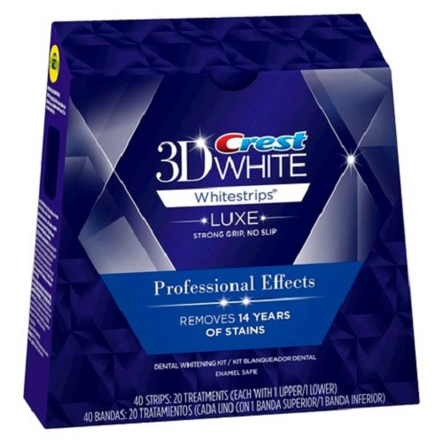 CREST 3D White Luxe Professional Effects Teeth Whitening Strips, Level 18
