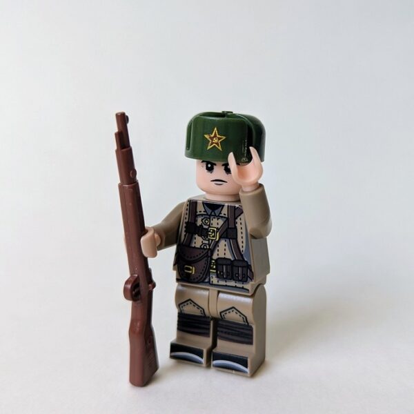 WW2 Soviet Military Soldier lego compatible Minifigure D264