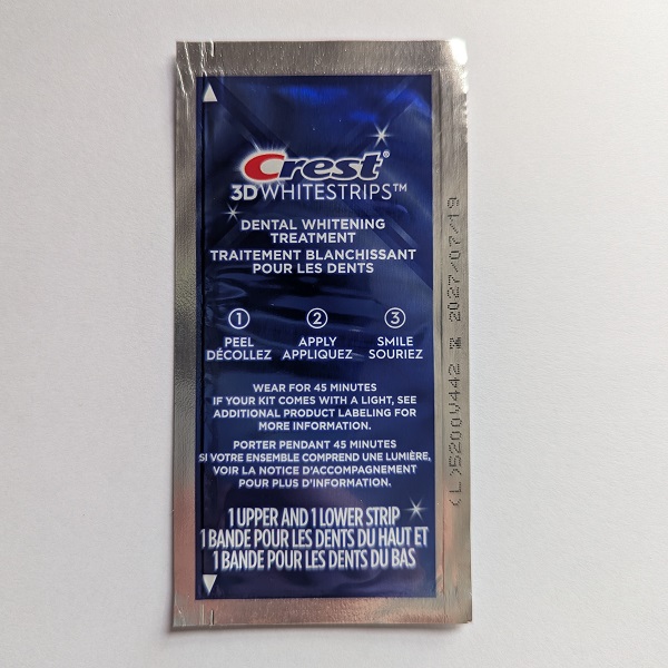 Crest 3d white professional white teeth whitening strips level 20