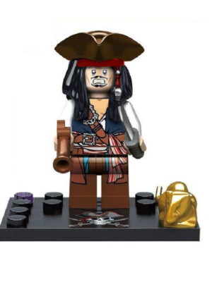 Pirates of the Caribbean Cpt. Jack Sparrow Minifigure KSZ518-1