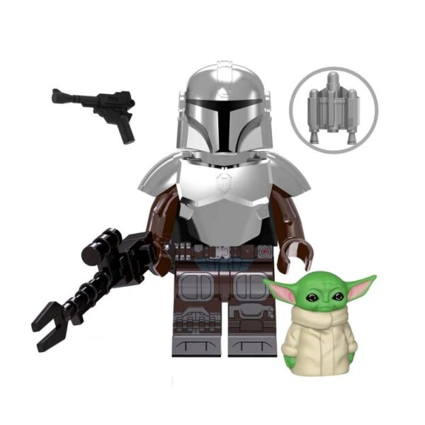 Mandalorian + Baby 8016 Mandalorian + The Kid Star Wars Minifigure TV8016