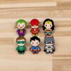 dc super heroes enamel pin bundle 6-pack
