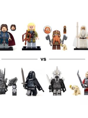 lord of the rings heroes vs villains lego-compatible minifigures 8-pack