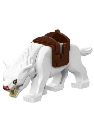 White Warg Wolf lord of the rings lego-compatible minifigure l083