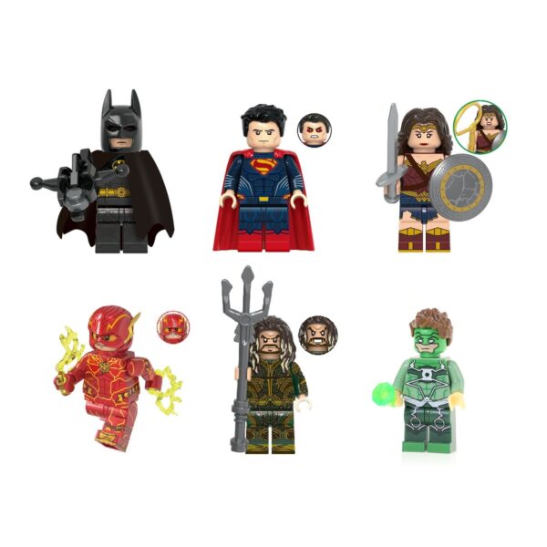 Justice League DC Comics Minifigure Bundle 6-pack