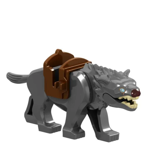 Grey Warg Wolf lord of the rings lego-compatible minifigure L060