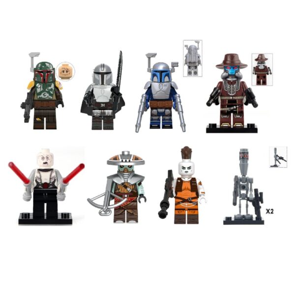 [8-Pack] Star Wars Bounty Hunters Minifigure Bundle