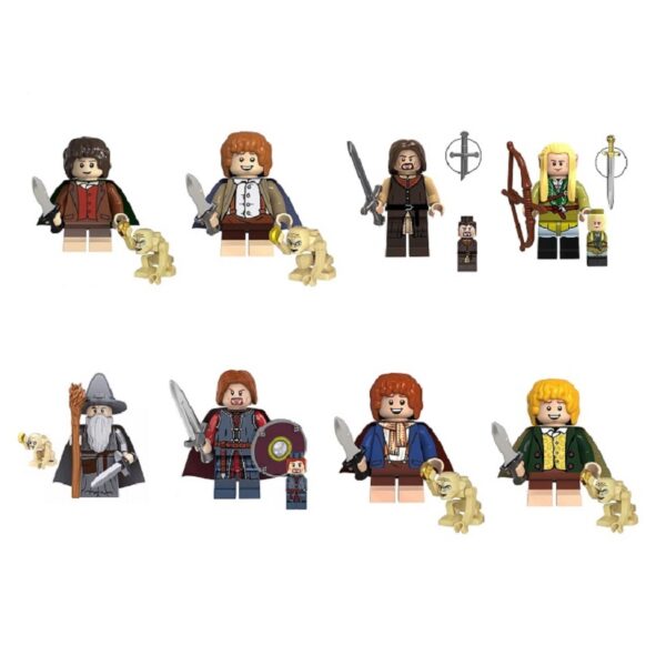 Fellowship of the Ring Minifigure Bundle Lord of the Rings 8-pack